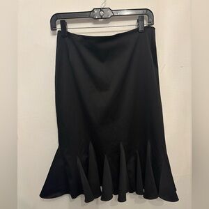 Elegant Black A-Line Women's Skirt